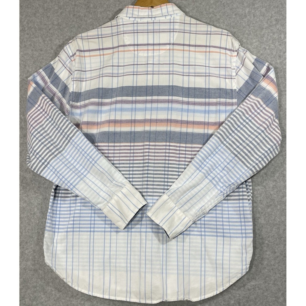 Tommy Bahama Shirt‎ Men's Medium Long Sleeve Coastline Cord Corduroy Plaid Blue - Picture 3 of 13